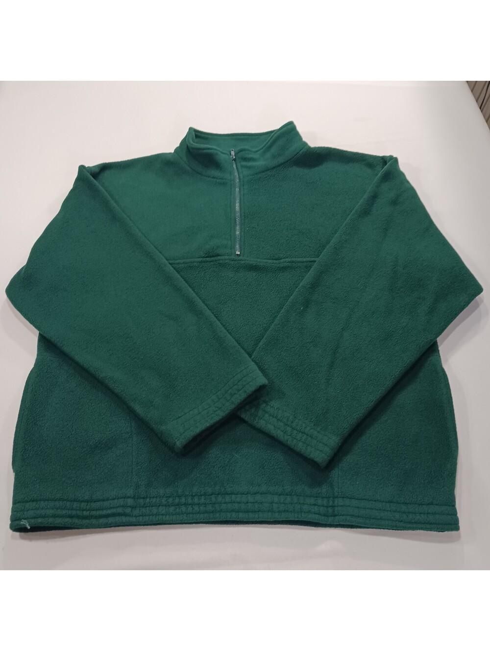Top Gear RN#88051 Men's Green 1/4 Zip Fleece Jacket Size XL Chest 52